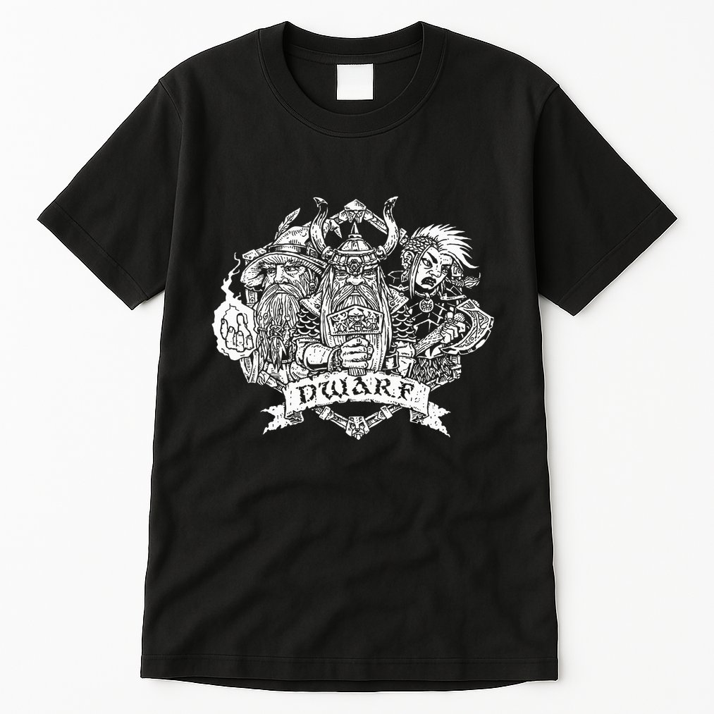 Fantasy Roleplaying Game Dwarf Tall T-Shirt