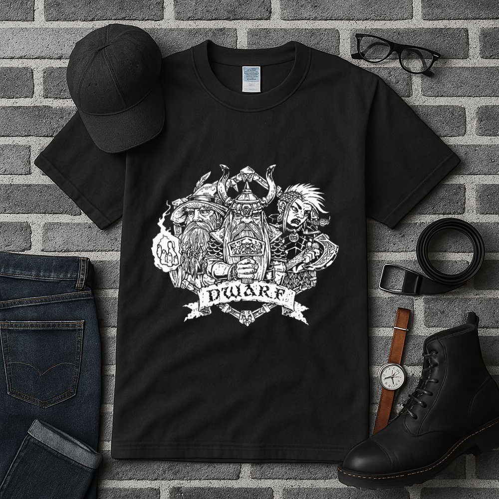 Fantasy Roleplaying Game Dwarf Tall T-Shirt