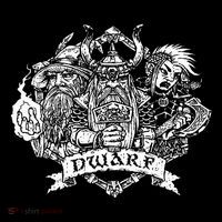 Fantasy Roleplaying Game Dwarf Button