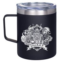 Fantasy Roleplaying Game Dwarf 12oz Stainless Steel Coffee Mug