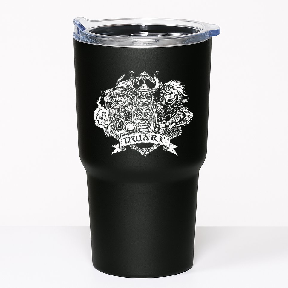 Fantasy Roleplaying Game Dwarf Tumbler