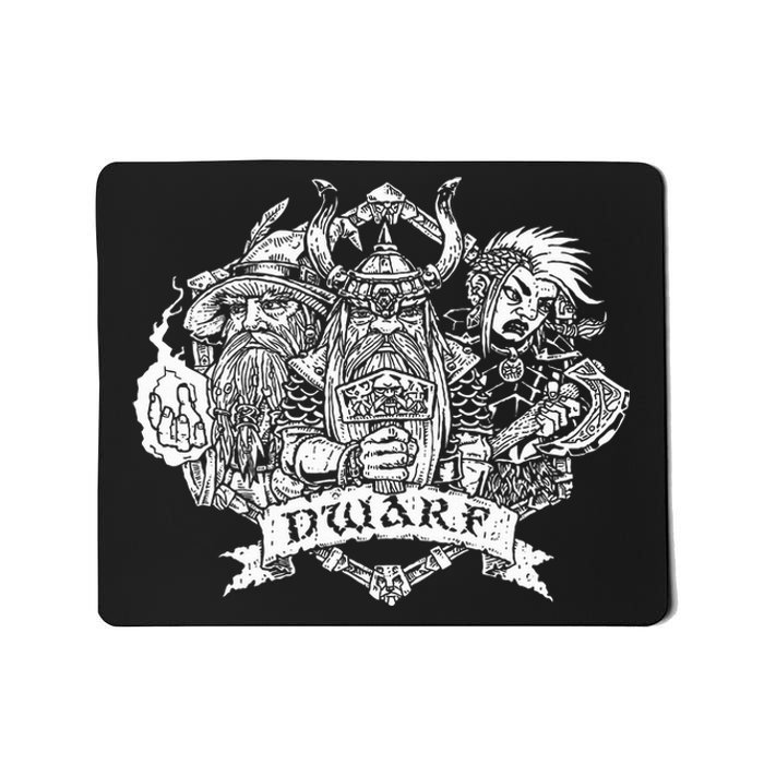 Fantasy Roleplaying Game Dwarf Mousepad