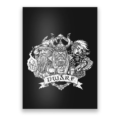 Fantasy Roleplaying Game Dwarf Poster