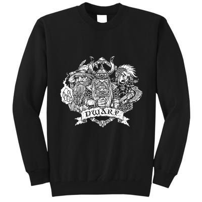 Fantasy Roleplaying Game Dwarf Tall Sweatshirt