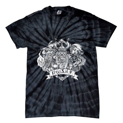Fantasy Roleplaying Game Dwarf Tie-Dye T-Shirt