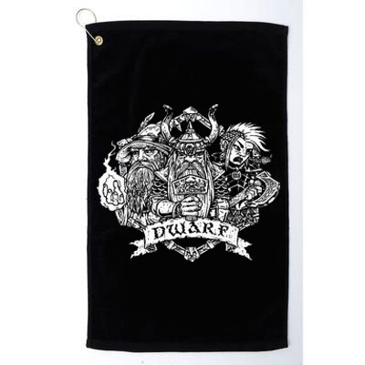 Fantasy Roleplaying Game Dwarf Platinum Collection Golf Towel