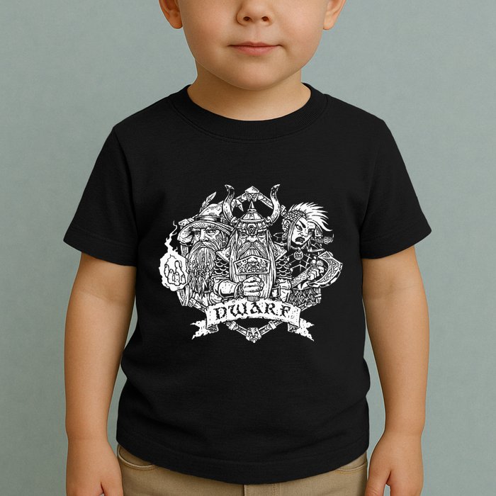 Fantasy Roleplaying Game Dwarf Toddler T-Shirt