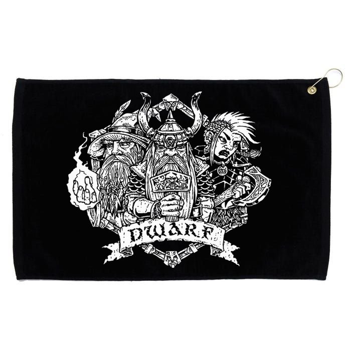 Fantasy Roleplaying Game Dwarf Grommeted Golf Towel