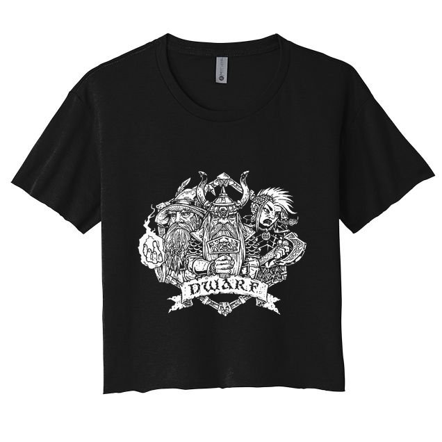 Fantasy Roleplaying Game Dwarf Crop Top