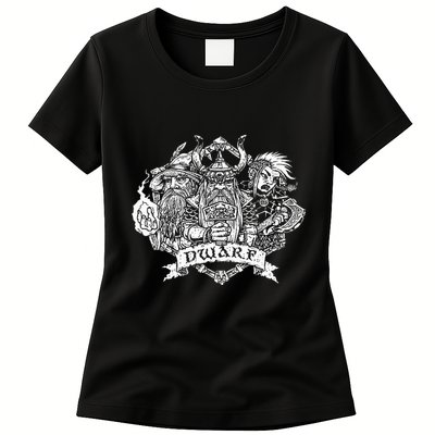 Fantasy Roleplaying Game Dwarf Womens T-Shirt