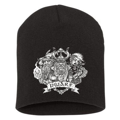 Fantasy Roleplaying Game Dwarf Short Acrylic Beanie