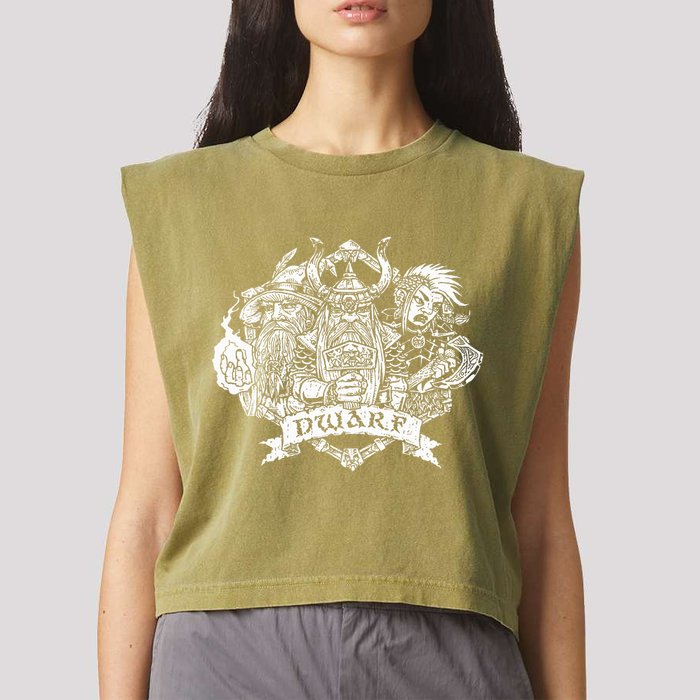 Fantasy Roleplaying Game Dwarf Garment-Dyed Women's Muscle Tee