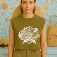 Fantasy Roleplaying Game Dwarf Garment-Dyed Women's Muscle Tee