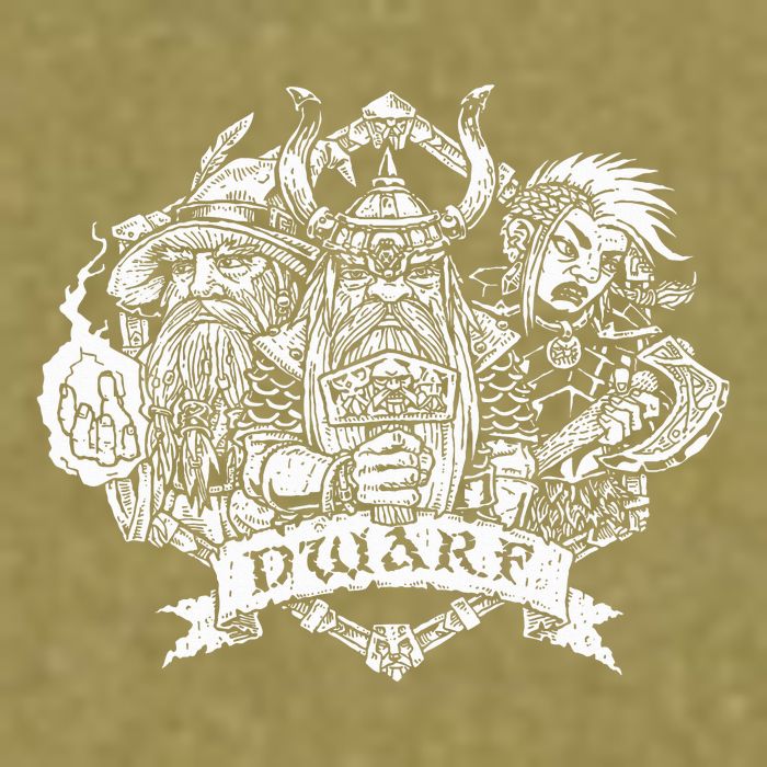 Fantasy Roleplaying Game Dwarf Garment-Dyed Women's Muscle Tee