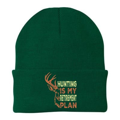 Funny Retirement Gifts Hunting Is My Retirement Plan Knit Cap Winter Beanie