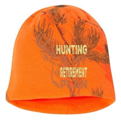 Funny Retirement Gifts Hunting Is My Retirement Plan Kati - Camo Knit Beanie