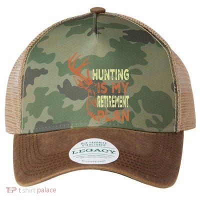 Funny Retirement Gifts For Hunting Is My Retirement Plan Legacy Tie Dye Trucker Hat