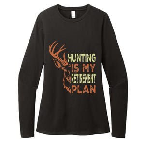 Funny Retirement Gifts For Hunting Is My Retirement Plan Womens CVC Long Sleeve Shirt