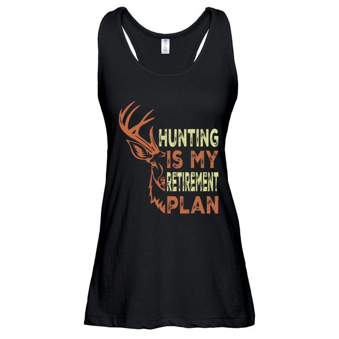 Funny Retirement Gifts For Hunting Is My Retirement Plan Ladies Essential Flowy Tank