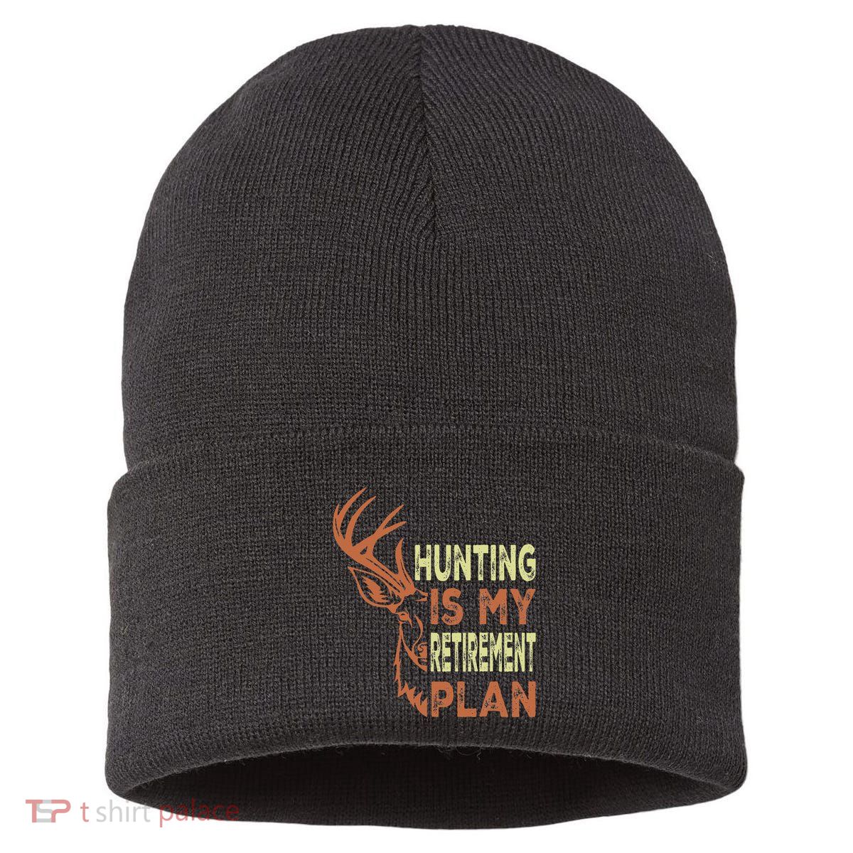 Funny Retirement Gifts For Hunting Is My Retirement Plan Sustainable Knit Beanie