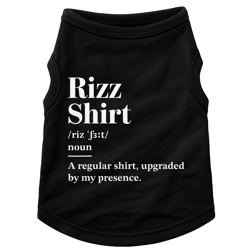 Funny Rizz Gen Z Gen Alpha Slang Charisma Meme Rizz Doggie Tank