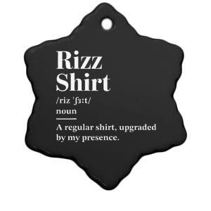 Funny Rizz Gen Z Gen Alpha Slang Charisma Meme Rizz Ceramic Star Ornament