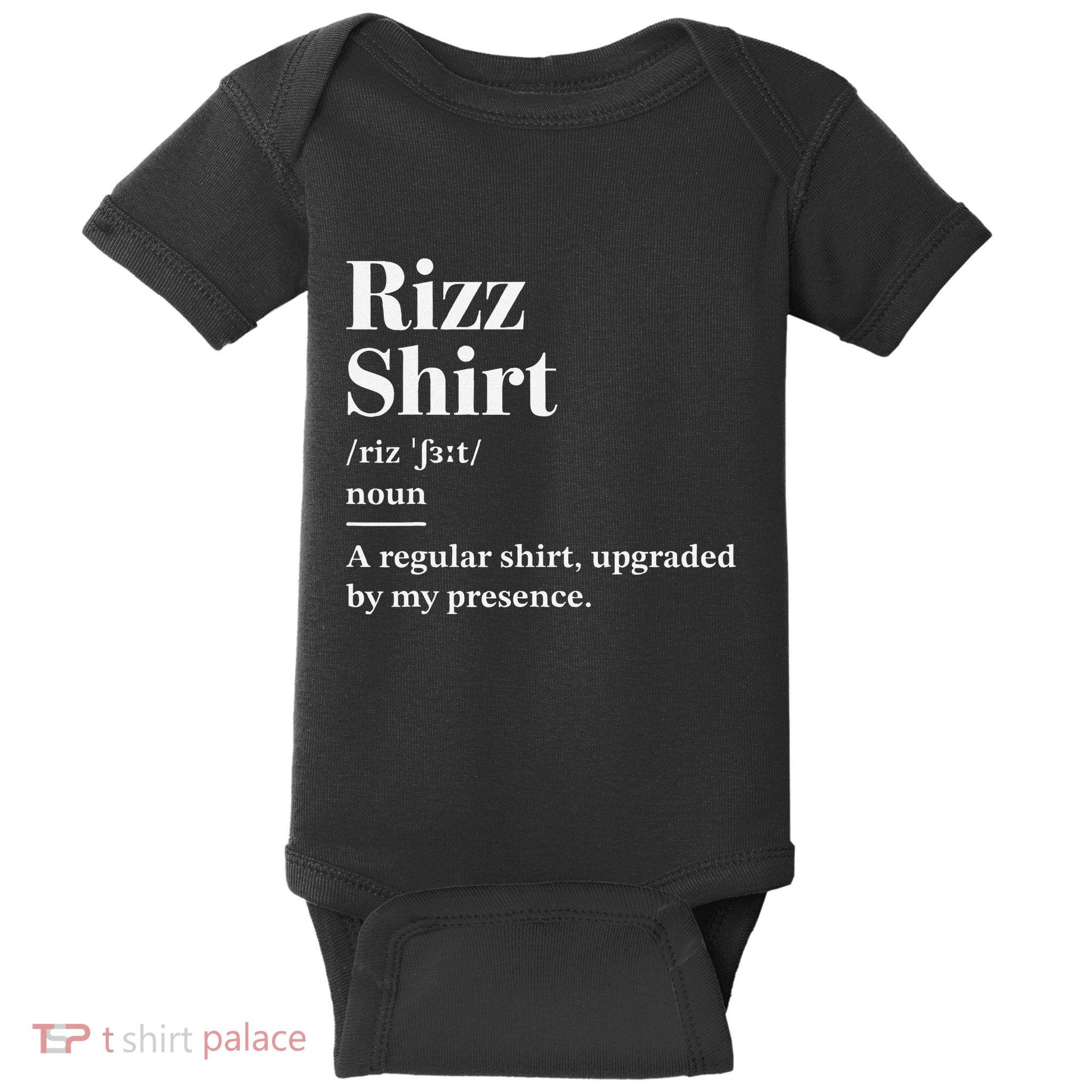 Funny Rizz Gen Z Gen Alpha Slang Charisma Meme Rizz Baby Bodysuit