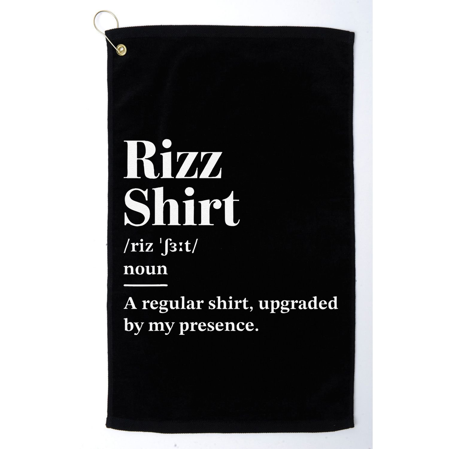 Funny Rizz Gen Z Gen Alpha Slang Charisma Meme Rizz Golf Towel