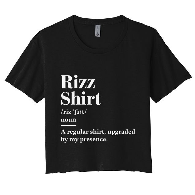 Funny Rizz Gen Z Gen Alpha Slang Charisma Meme Rizz Crop Top