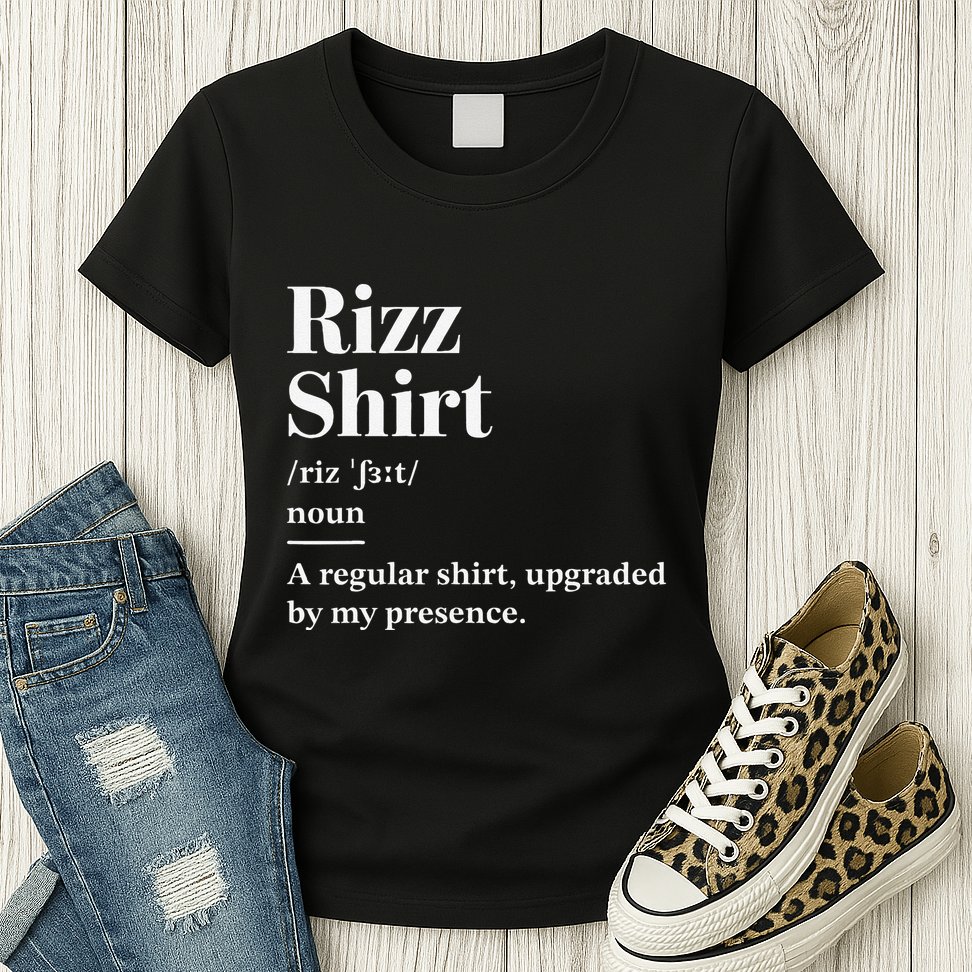 Funny Rizz Gen Z Gen Alpha Slang Charisma Meme Rizz Womens T-Shirt
