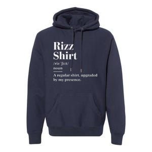 Funny Rizz Gen Z Gen Alpha Slang Charisma Meme Rizz Premium Hoodie