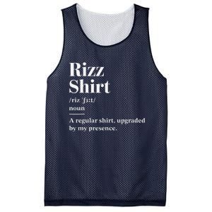 Funny Rizz Gen Z Gen Alpha Slang Charisma Meme Rizz Mesh Reversible Basketball Jersey Tank