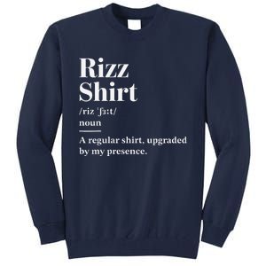 Funny Rizz Gen Z Gen Alpha Slang Charisma Meme Rizz Tall Sweatshirt