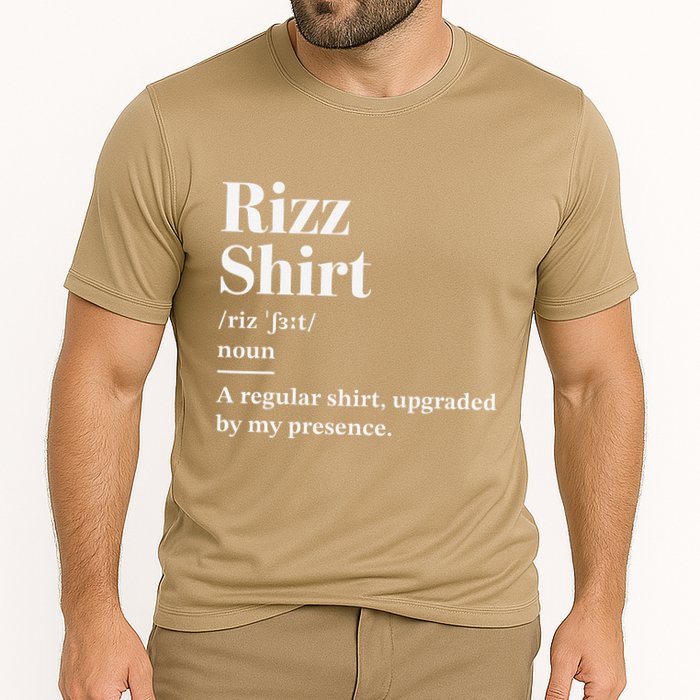 Funny Rizz Gen Z Gen Alpha Slang Charisma Meme Rizz Cooling Performance Crew T-Shirt