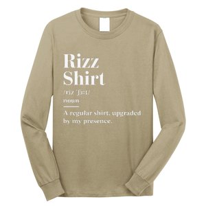 Funny Rizz Gen Z Gen Alpha Slang Charisma Meme Rizz Long Sleeve Shirt