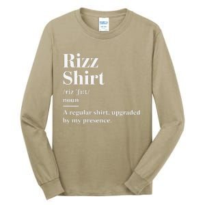 Funny Rizz Gen Z Gen Alpha Slang Charisma Meme Rizz Tall Long Sleeve T-Shirt