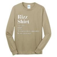 Funny Rizz Gen Z Gen Alpha Slang Charisma Meme Rizz Tall Long Sleeve T-Shirt