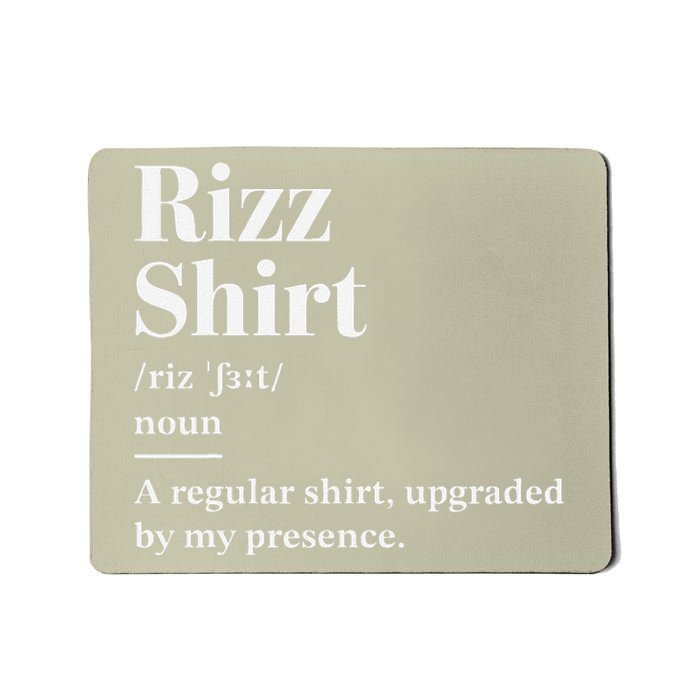 Funny Rizz Gen Z Gen Alpha Slang Charisma Meme Rizz Mousepad