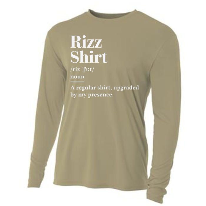 Funny Rizz Gen Z Gen Alpha Slang Charisma Meme Rizz Cooling Performance Long Sleeve Crew