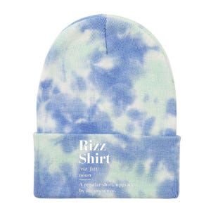 Funny Rizz Gen Z Gen Alpha Slang Charisma Meme Rizz Tie Dye 12in Knit Beanie