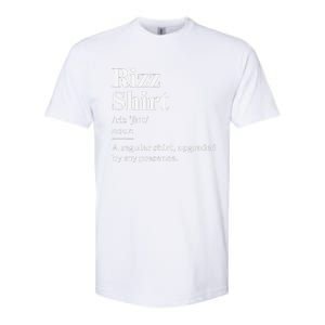 Funny Rizz Gen Z Gen Alpha Slang Charisma Meme Rizz Softstyle CVC T-Shirt