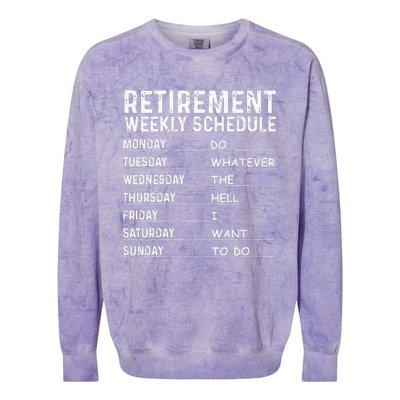 Funny Retirement Gift For Men Women Cool Retired Retiree Colorblast Crewneck Sweatshirt