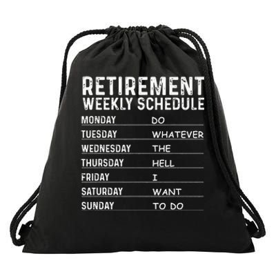 Funny Retirement Gift For Men Women Cool Retired Retiree Drawstring Bag