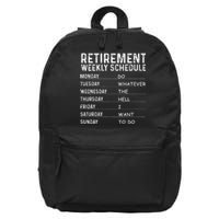 Funny Retirement Gift For Men Women Cool Retired Retiree 16 in Basic Backpack