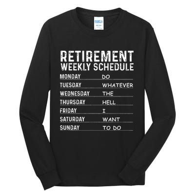 Funny Retirement Gift For Men Women Cool Retired Retiree Tall Long Sleeve T-Shirt