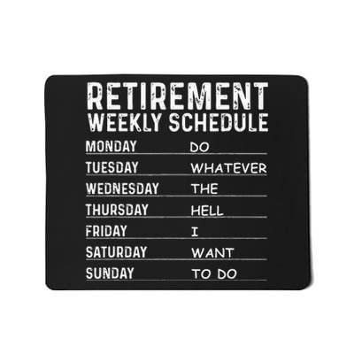 Funny Retirement Gift For Men Women Cool Retired Retiree Mousepad