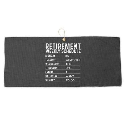 Funny Retirement Gift For Men Women Cool Retired Retiree Large Microfiber Waffle Golf Towel