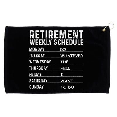 Funny Retirement Gift For Men Women Cool Retired Retiree Grommeted Golf Towel