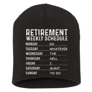 Funny Retirement Gift For Men Women Cool Retired Retiree Short Acrylic Beanie