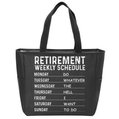 Funny Retirement Gift For Men Women Cool Retired Retiree Zip Tote Bag